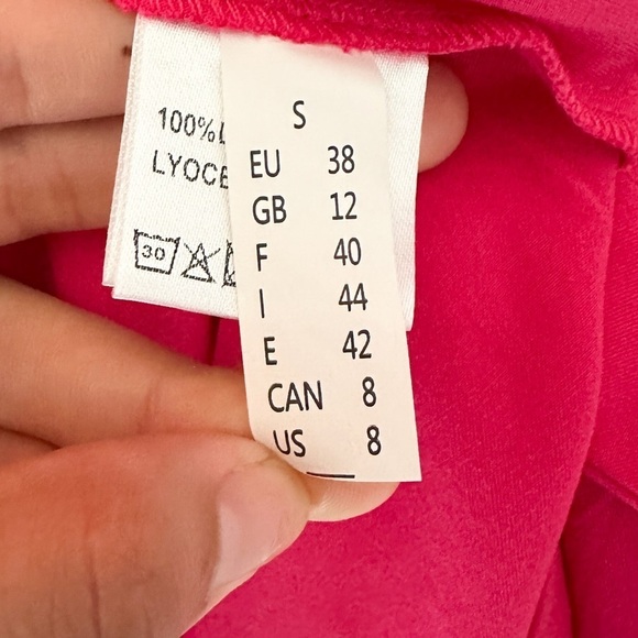 NOEN Nordic Oversized Dress Size 8 Orange/Pink/Red European Summer - Picture 4 of 6